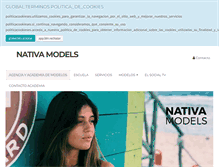 Tablet Screenshot of nativamodels.com.ar